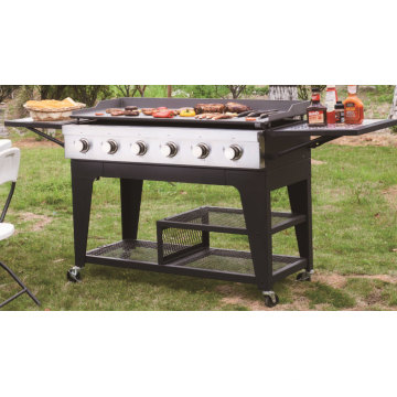 Grade luxuosa exterior resistente do BBQ da chapa para assar do gás de 2/4/6/8 Burner